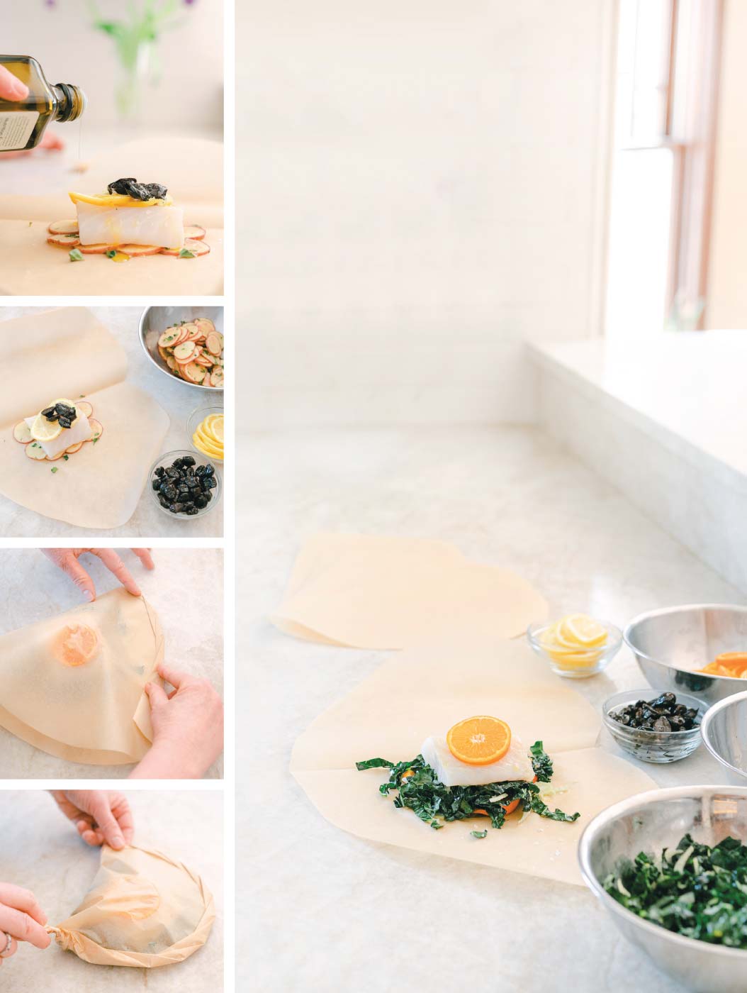 ParchmentBaked Cod, Two Ways Edible Bozeman